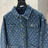 Front view of Louis Vuitton luxury clothing with runway-inspired design
