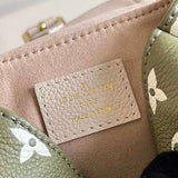 Side profile of signature polished women's handbag – women's premium purse