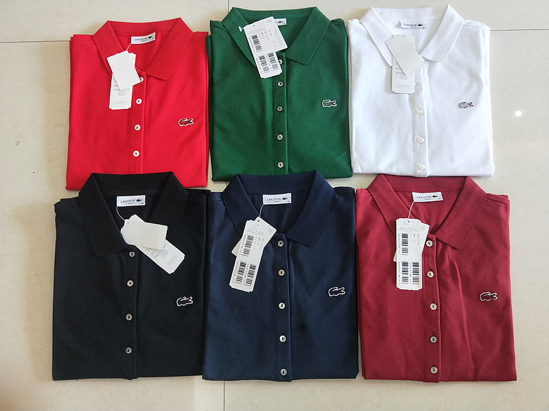 Back view of Lacoste luxury clothing with logo-detail design