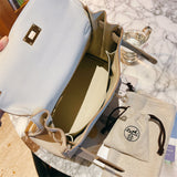  clean-lined everyday bag styled with outfit