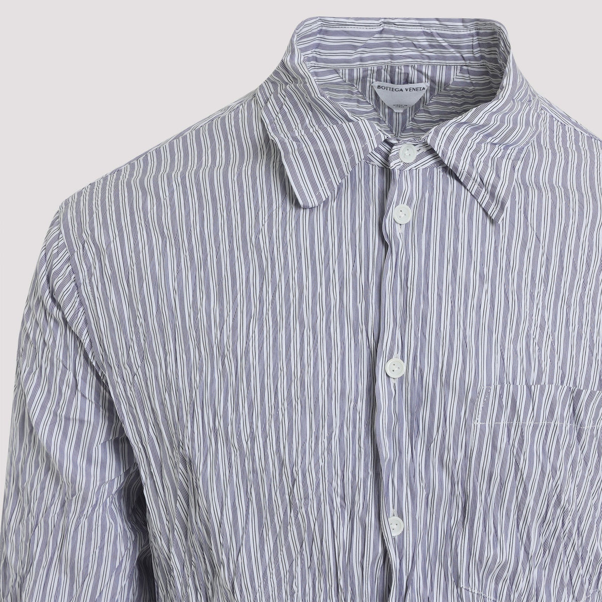 Bottega Veneta Tops? Bottega Veneta Crushed Poplin Shirt Men Elegant Everyday Designer Top