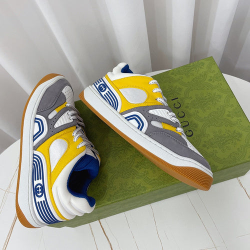 Gucci fresh white-and-black luxury sneakers view 11 signature lace-up style