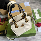 Side profile of chic refined women's handbag – women's premium purse
