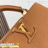 Back view of premium signature women's handbag – women's designer-style accessory