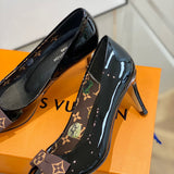 Louis Vuitton Red Slip-On Sneakers - Back View