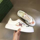 Gucci crisp white luxury sneakers view 7 cushioned comfort fit