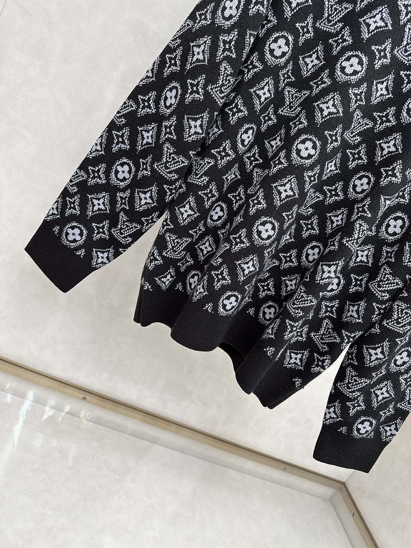 Back view of Louis Vuitton luxury clothing with logo-detail design
