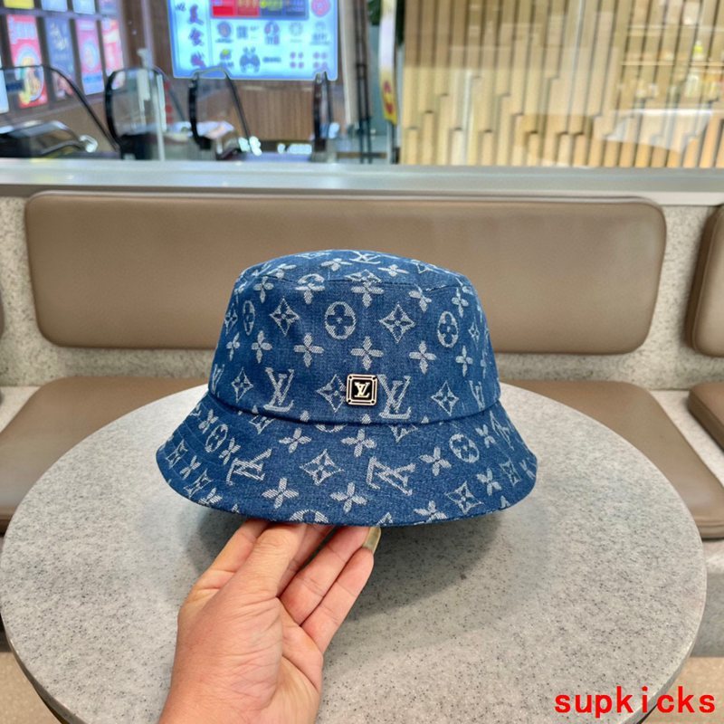Close-up detail view of Louis Vuitton unisex cap
