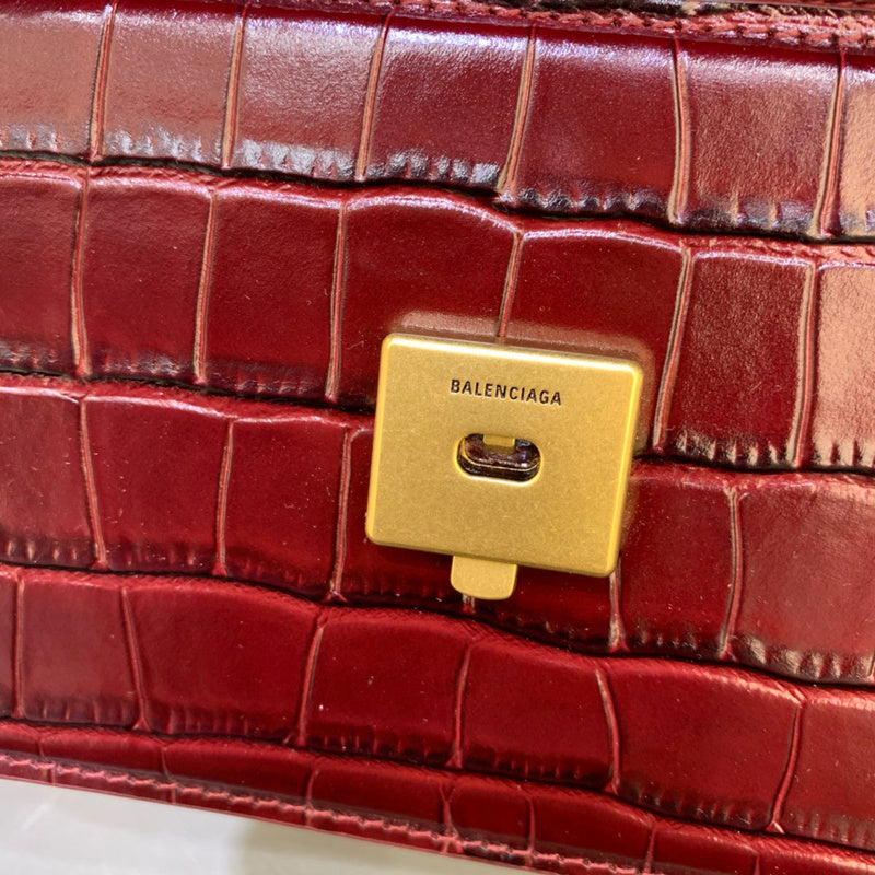 Modern Vegan Leather Handbag - Polished Finish | Women's Statement Accessory #411 - styled full view (image 7) of designer-inspired handbag
