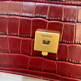 Modern Vegan Leather Handbag - Polished Finish | Women's Statement Accessory #411 - styled full view (image 7) of designer-inspired handbag