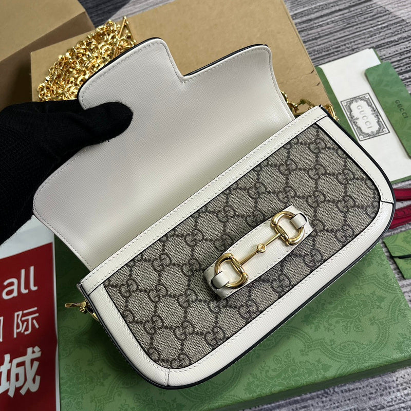 Side view of balanced structured handbag