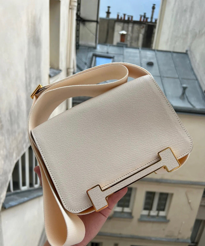 Side view of everyday-ready structured handbag