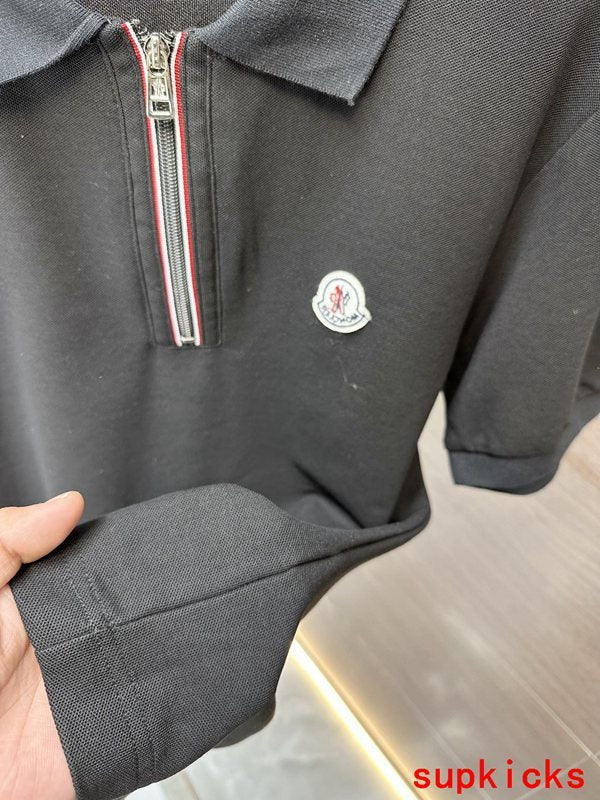 Back view of Moncler luxury clothing with tailored silhouette