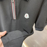 Back view of Moncler luxury clothing with tailored silhouette