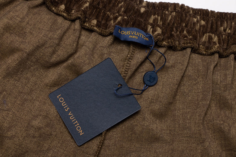 Flat lay presentation of Louis Vuitton cotton t-shirt with label-forward styling