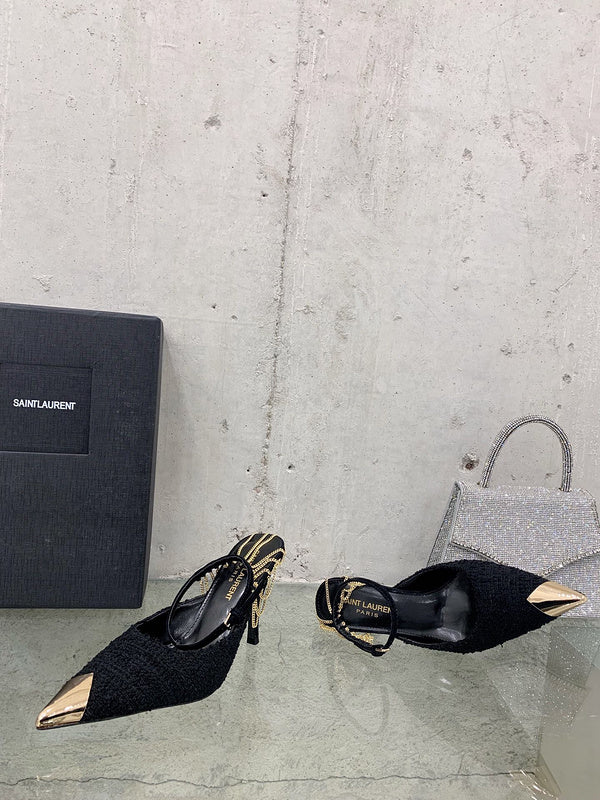Saint Laurent designer shoes full view