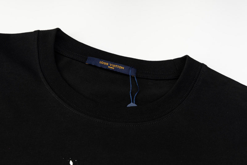 Flat lay presentation of Louis Vuitton cotton t-shirt with contemporary cut