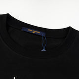 Flat lay presentation of Louis Vuitton cotton t-shirt with contemporary cut