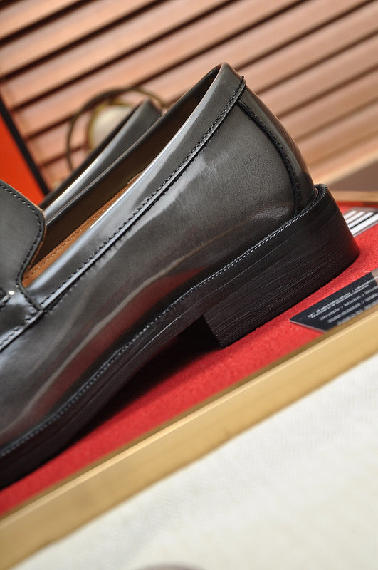 Hermes shoes Style 072 - close-up of premium leather craftsmanship