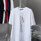 Back view of Louis Vuitton cotton t-shirt with relaxed-fit cut