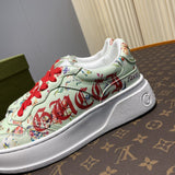 Gucci crisp white luxury sneakers view 5 everyday casual design