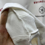 Close-up of Balenciaga designer clothing craftsmanship