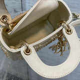 Top view of elevated sleek women's handbag – women's designer-style accessory