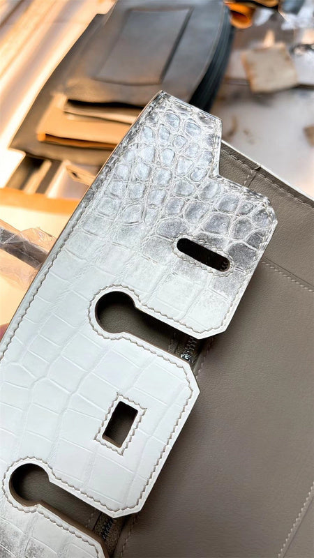 Close-up detail of statement bag design