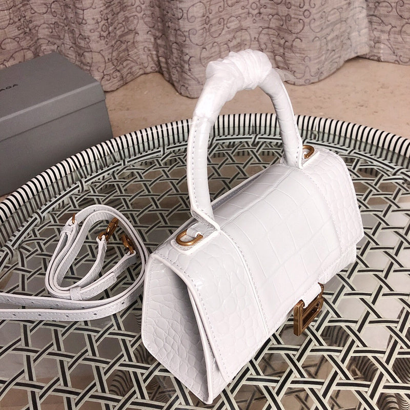 Top view of structured signature women's handbag – women's premium purse
