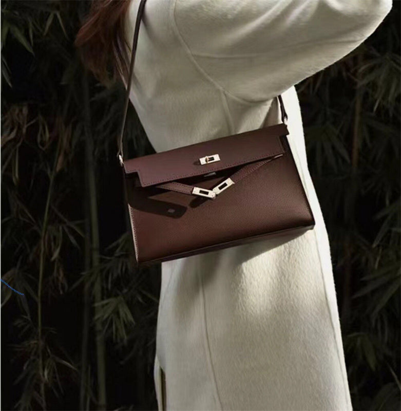 Close-up detail of modernist bag design
