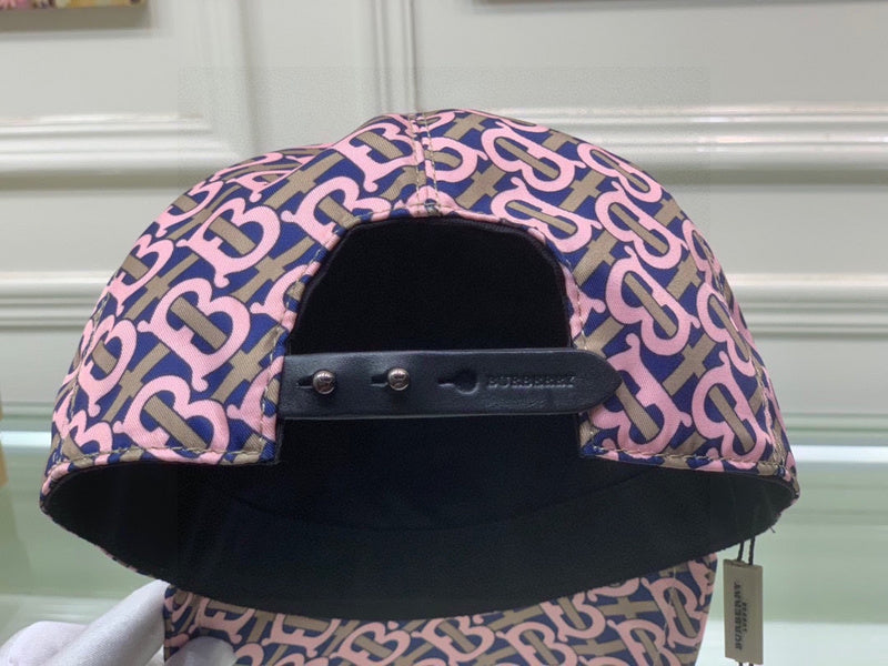 Close-up detail view of Burberry unisex cap