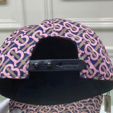 Close-up detail view of Burberry unisex cap