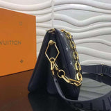 Close-up detail of structured signature women's handbag – women's luxury handbag