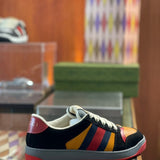Gucci crisp white luxury sneakers view 4 heritage-inspired look
