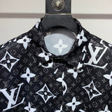 Close-up detail shot of Louis Vuitton cotton t-shirt with tailored silhouette