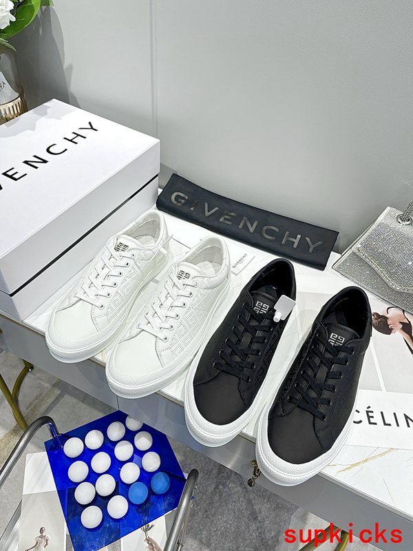 Givenchy Red Low-Top Sneakers - Back View