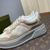 Gucci clean off-white luxury sneakers view 5 padded collar comfort