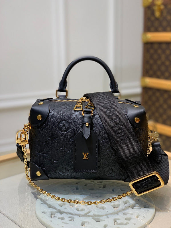 Front view of elevated classic women's handbag – women's statement bag