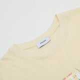 Close-up detail shot of Rhude luxury clothing with contemporary cut