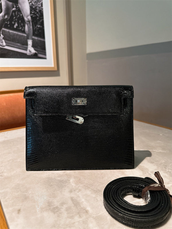 Close-up detail of clean-lined bag design