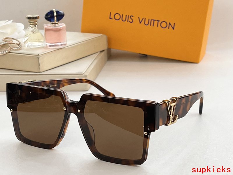 Side view of Louis Vuitton unisex sunglasses