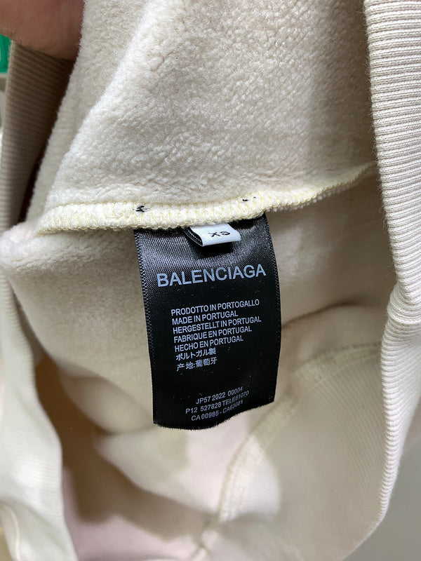 Close-up of Balenciaga designer clothing craftsmanship