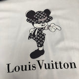 Flat lay presentation of Louis Vuitton cotton t-shirt with streetwear-inspired cut