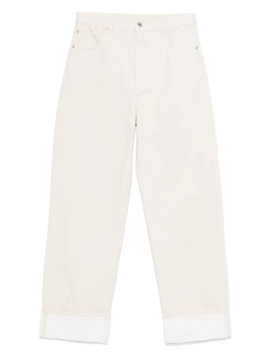 Bottega Veneta Jeans? Bottega Veneta Women Back Print Straight Leg Jeans Classic Everyday Designer Jeans
