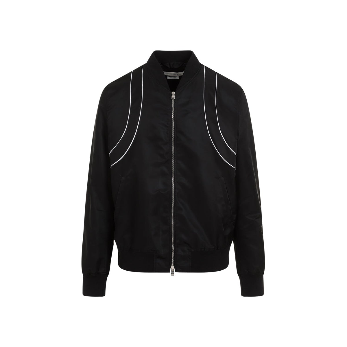 Alexander McQueen Jackets? Alexander Mcqueen Piping Harness Bomber Men Premium Casual Designer Jacket