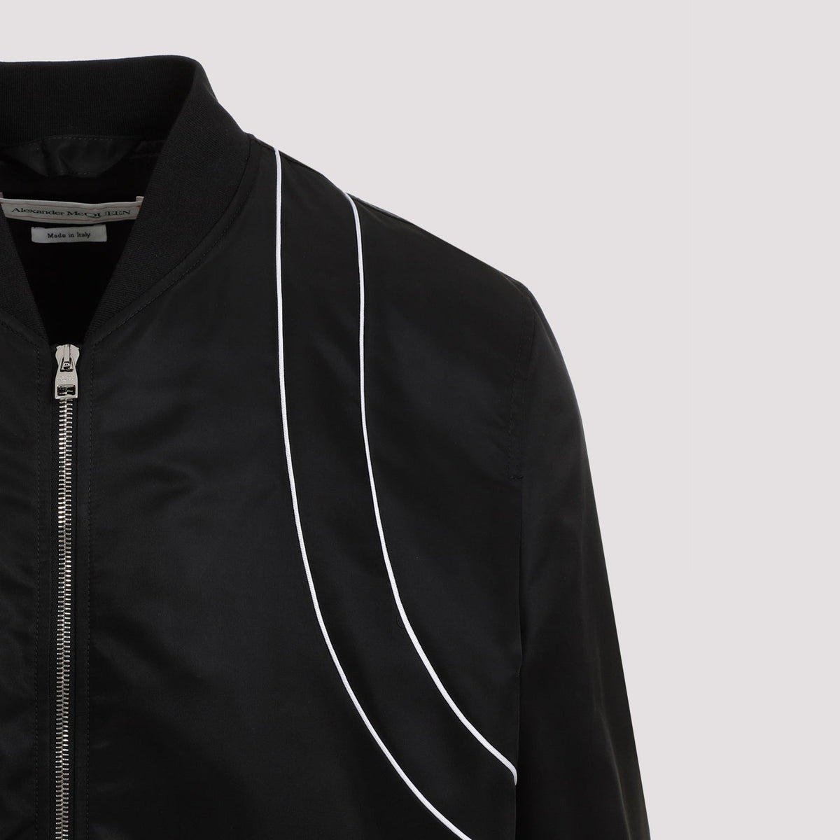 Alexander McQueen Jackets? Alexander Mcqueen Piping Harness Bomber Men Premium Casual Designer Jacket