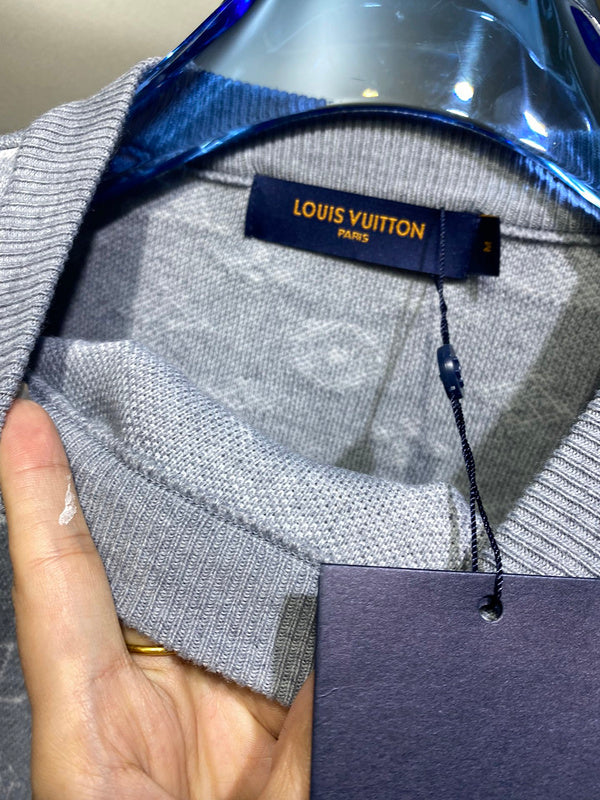 Back view of Louis Vuitton luxury clothing with streetwear-inspired cut