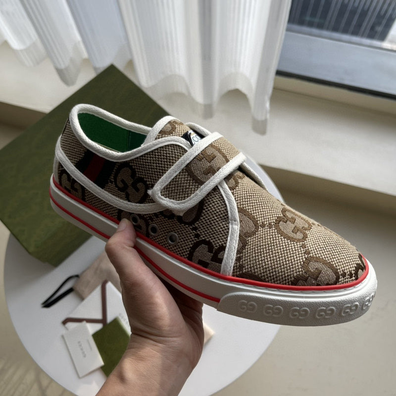 Gucci sneakers detailed view showing premium designer craftsmanship