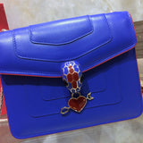 Modern Premium PU Leather Handbag - Statement Silhouette | Women's Statement Accessory #1791 - side angle view (image 2) of designer-inspired handbag