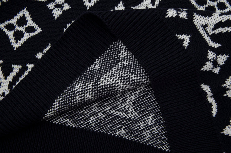 Flat lay presentation of Louis Vuitton luxury clothing with streetwear-inspired cut